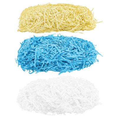 Angoily Crinkle Cut Paper Shred Filler for Boxes Decorative Wrapping and Craft Projects Light Lake