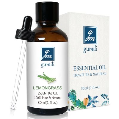 GM Gumili Lemongrass Essential Oil 1 Oz 100% Pure Natural Lemongrass Oil for Diffuser
