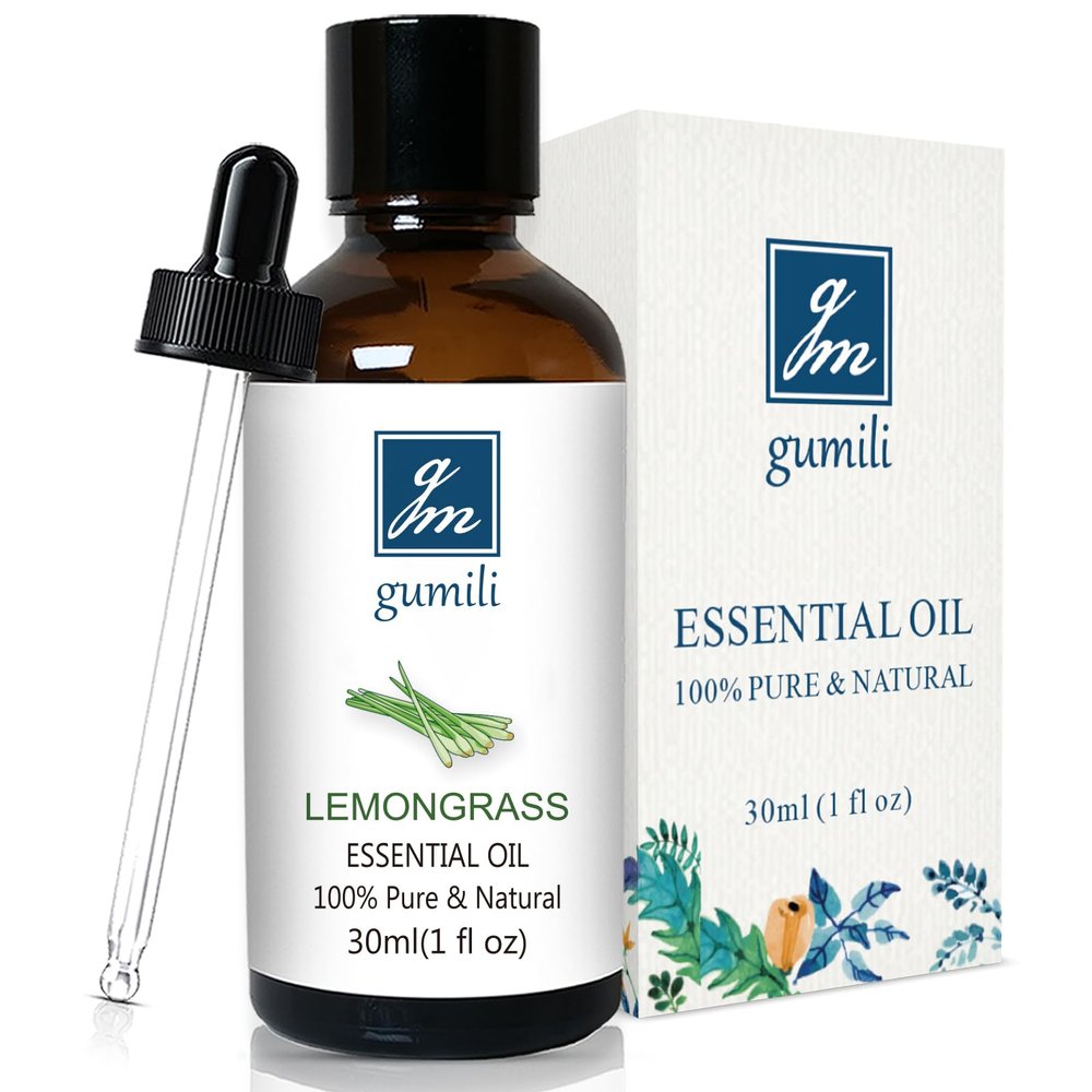 GM Gumili Lemongrass Essential Oil 1 Oz 100% Pure Natural Lemongrass Oil for Diffuser