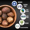 5Senses Nutmeg Whole | Nutmeg-in-the-Shell | Nuez moscada en cscara | Warm Serenade | Single Origin, Non-GMO, Fairtrade, Premium Whole Nutmeg, Kosher, Plastic Neutral, Handpicked from Munnar, Western Ghats, India (3.5oz/100g) view 4
