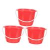 Mikikit 3pcs Multi-Purpose Water Bucket Capacity Plastic Pail for Cleaning Gardening and Pet Care with Comfortable Handles for Home and Outdoor Use view 1