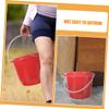 Mikikit 3pcs Multi-Purpose Water Bucket Capacity Plastic Pail for Cleaning Gardening and Pet Care with Comfortable Handles for Home and Outdoor Use view 3