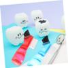 Healeved 4pcs Mini Denture Brush Portable Double-Head Cleaning Toothbrush for Adults Denture Cleaning Spoolies for Home Oral Care view 4