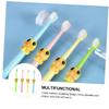 HOLIDYOYO 4pcs Cartoon Toothbrush Bristle Boys and Girls Toothbrush Boys and Girls Oral Care view 3