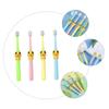 COLLBATH 4pcs Boys and Girls Oral Care Toothbrushes Cartoon Toothbrush u Shape Soft Bristle view 4