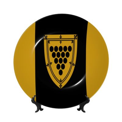 Cornwall County Flag Decorative Plates - Bone China Plates With Display Stand And Hook Up - Wall Hanging & Table Decoration