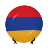 Flag of Armenia Decorative Plates - Bone China Plates With Display Stand And Hook Up - Wall Hanging & Table Decoration view 1