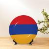 Flag of Armenia Decorative Plates - Bone China Plates With Display Stand And Hook Up - Wall Hanging & Table Decoration view 2