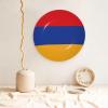 Flag of Armenia Decorative Plates - Bone China Plates With Display Stand And Hook Up - Wall Hanging & Table Decoration view 3