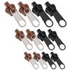 Veemoon 24pcs Alloy Zipper Pulls Replacement for Handbags and Backpacks Zipper Fixers Black and Colors Easy to Install for Garment Accessories view 2