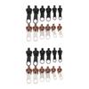 Veemoon 24pcs Alloy Zipper Pulls Replacement for Handbags and Backpacks Zipper Fixers Black and Colors Easy to Install for Garment Accessories view 4