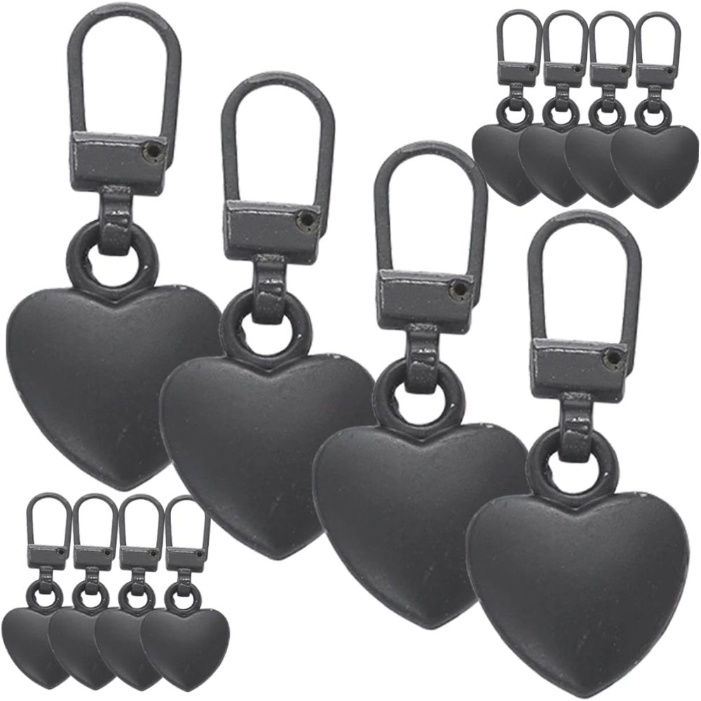 HOMSFOU 12pcs Detachable Zipper for Clothes Bags and Backpacks Easy Installation Material Instant Repair for Jackets Handbags and More