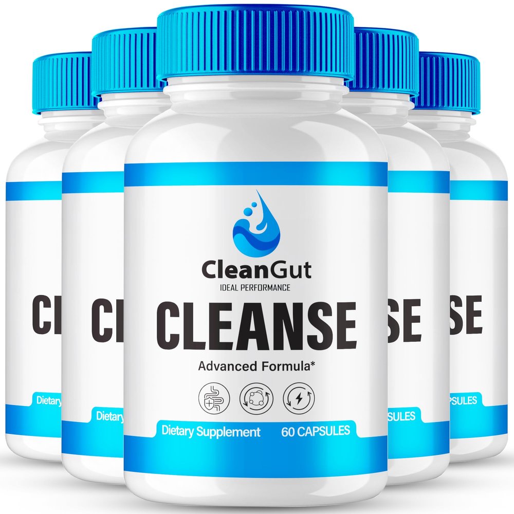 Clean Gut Capsules, Official CleanGut Pills for Women - Maximum Strength All Natural Formula to Support Gut Health and Digestive Well-Being, Premium Clean-Gut, CleanGut Pastillas Reviews (5 Pack)