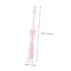 CALLARON 3pcs Cartoon Boy Girl's Toothbrush with Soft Bristles Wheat Straw Material Ergonomic Small for Boy Girl Nordic and Green Oral Care and Teeth Cleaning Training view 4