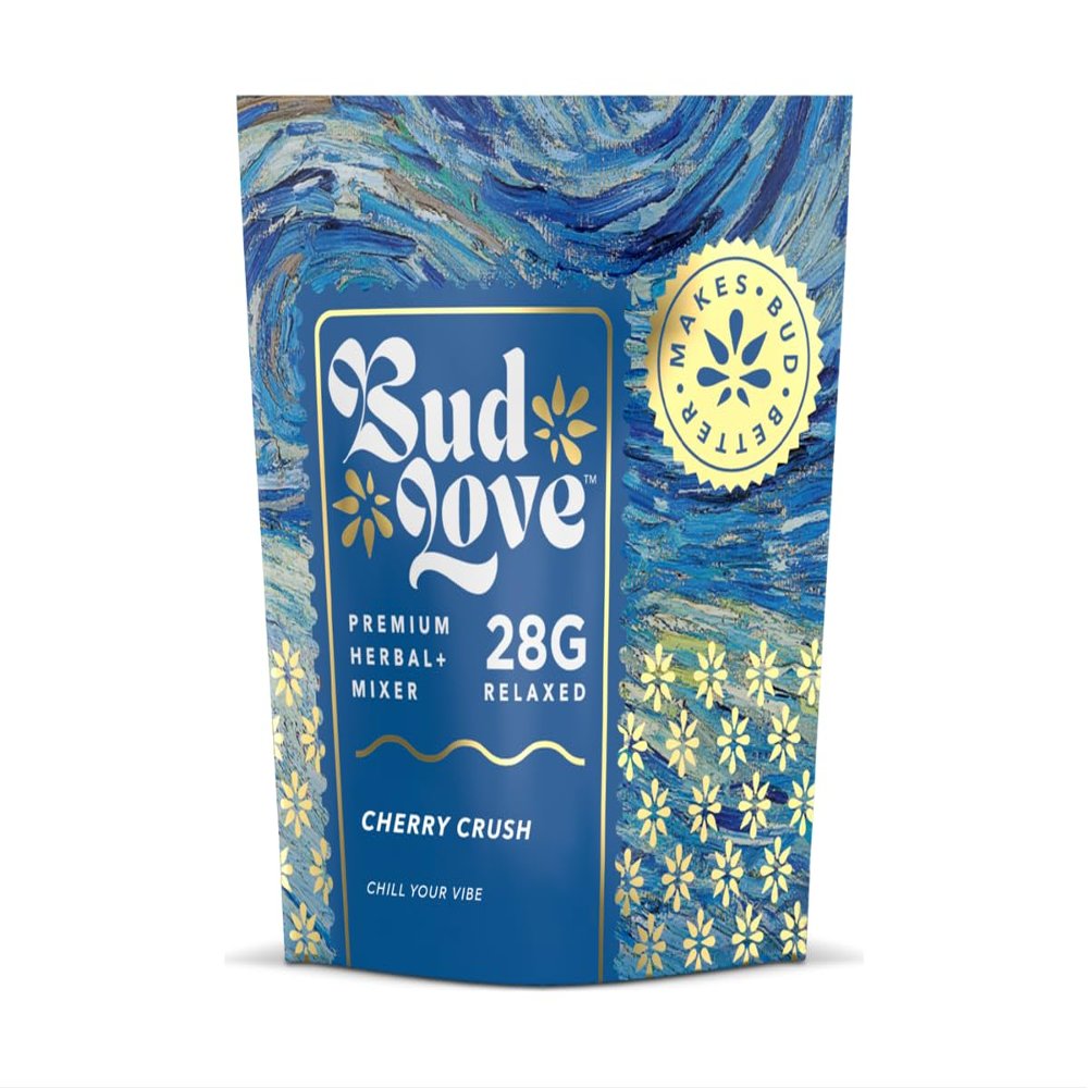 Bud Love Herbal Mixer Makes Bud Better! Cherry Crush 28g Double-Seal Pouch All Natural