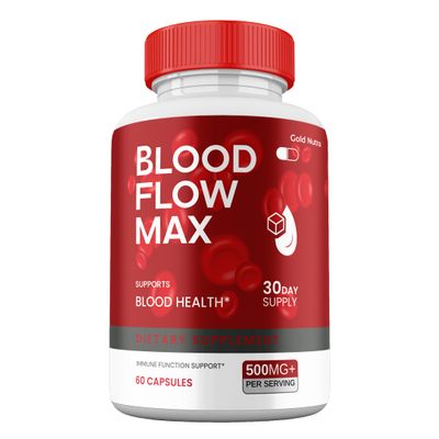 (1 Pack) Blood Flow Max, Maximum Strength Supplement, Official Blood Flow Max Capsules Advanced Premium Formula Vitamin Pills