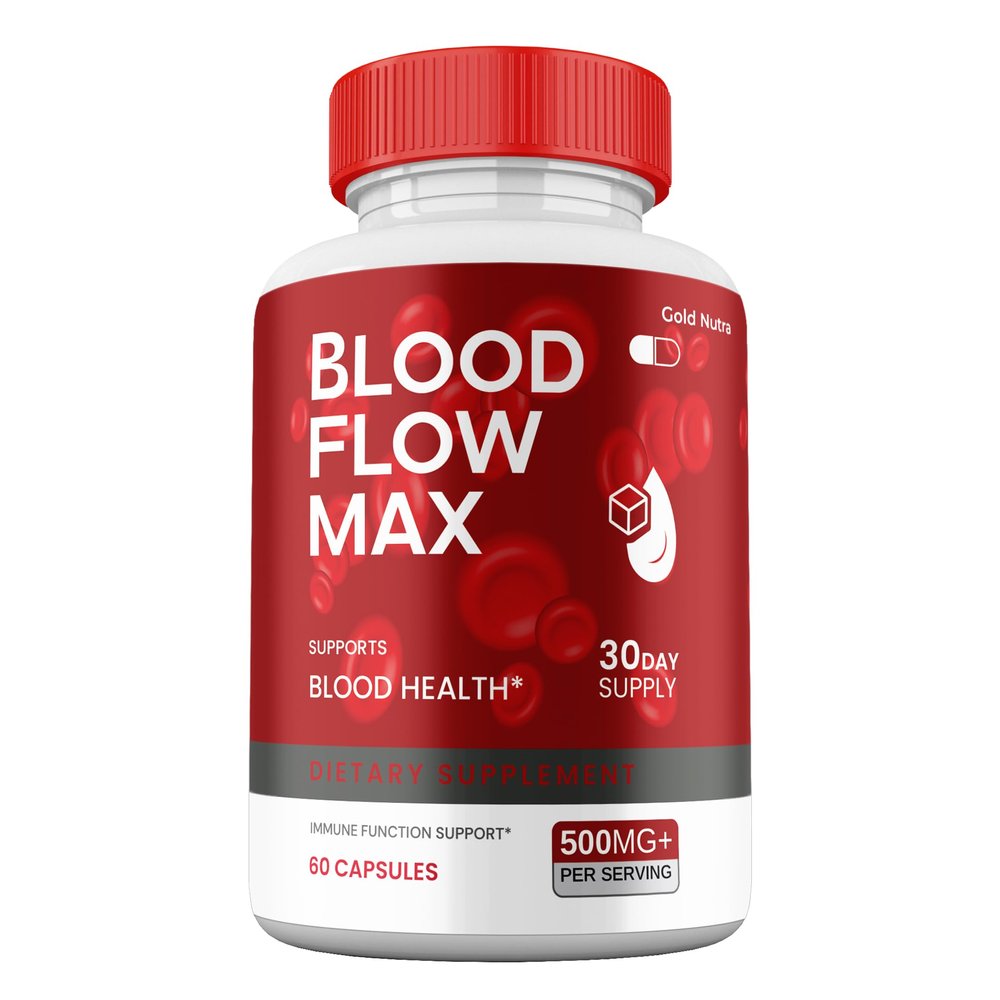 (1 Pack) Blood Flow Max, Maximum Strength Supplement, Official Blood Flow Max Capsules Advanced Premium Formula Vitamin Pills