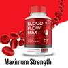 (1 Pack) Blood Flow Max, Maximum Strength Supplement, Official Blood Flow Max Capsules Advanced Premium Formula Vitamin Pills view 2