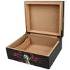 Antihero Wooden Cigar Humidor, 40 Count Capacity, Spanish Cedar Interior, Black view 2