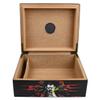 Antihero Wooden Cigar Humidor, 40 Count Capacity, Spanish Cedar Interior, Black view 3