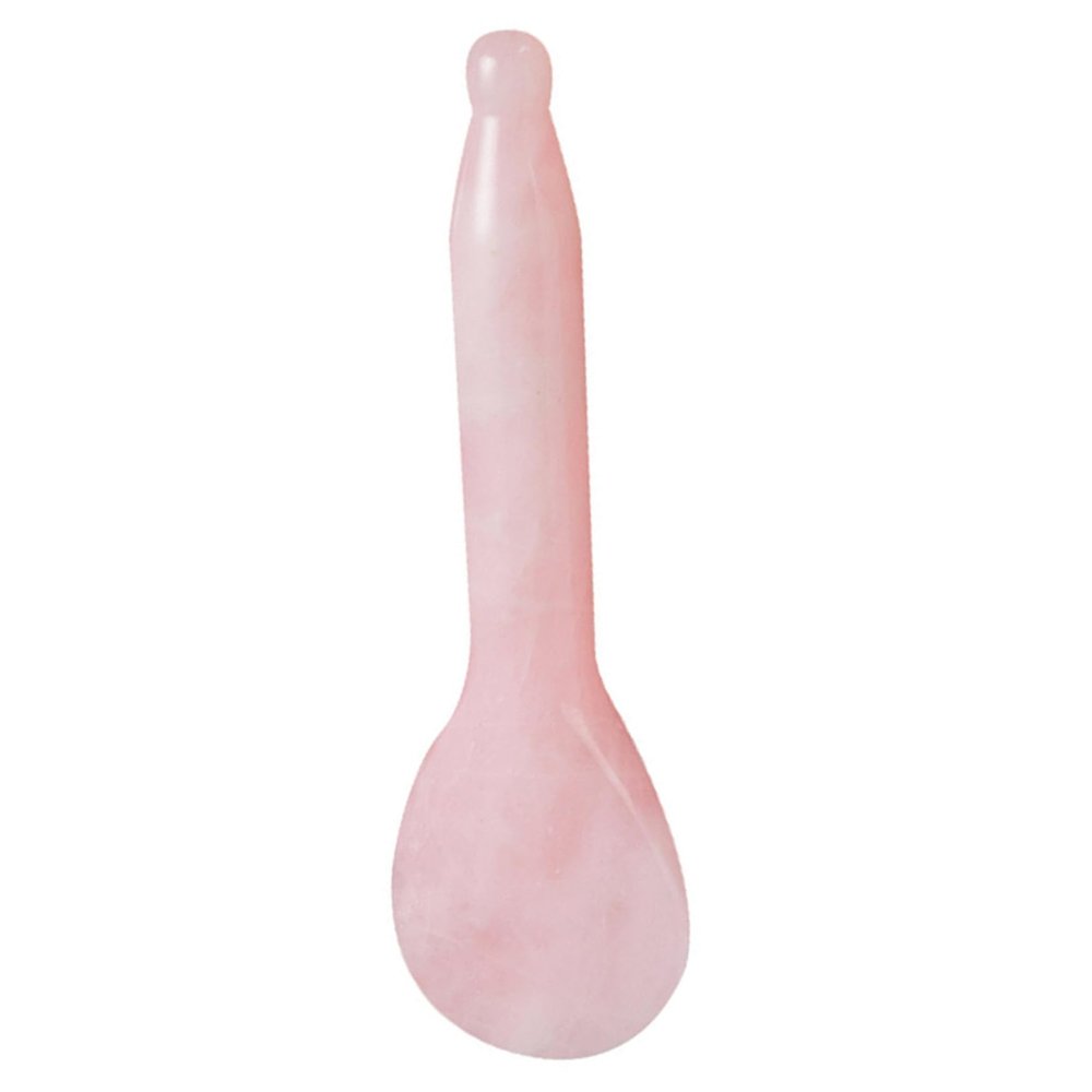HOLIDYOYO Jade Massage Therapy Scrapping Plates Long Thicken Handle Natural Stone Face Massage Board for Spa Acupuncture