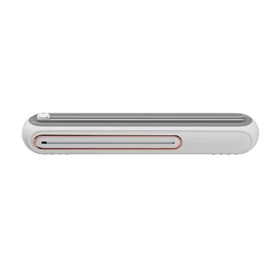 Primewave Food Plastic Wrap Dispenser with Sliding Cutter Refillable ABS Wrap Cutter for Kitchen | Includes 1 Roll (80cm) Plastic Wrap | Safe & Easy One- Handed Use. (WHITE)