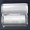 Primewave Food Plastic Wrap Dispenser with Sliding Cutter Refillable ABS Wrap Cutter for Kitchen | Includes 1 Roll (80cm) Plastic Wrap | Safe & Easy One- Handed Use. (WHITE) view 3