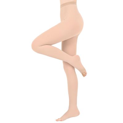 15-20mmHG Graduated Compression Tights for Women Men,Open Toe Compression Pantyhose,Support Hose, Compression Leggings for Varicose Veins,Edema