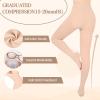 15-20mmHG Graduated Compression Tights for Women Men,Open Toe Compression Pantyhose,Support Hose, Compression Leggings for Varicose Veins,Edema view 4