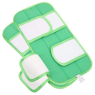 PartyKindom 2pcs Fiber Mop Pad Refill Reusable for Sponge Mop Head Replacement for Hard Floors