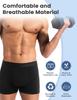 Varmax Men's Incontinence Underwear, Thickened Leak-Proof Inner Lining Incontinence Underwear for Men, Washable Absorbency Soft Bladder Leak Proof Boxer Briefs 3 Pack view 4