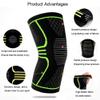 TEOYETTSF 1 Pair Knee Sleeve Support Protector Sport Kneepad Fitness Running Cycling Braces High Elastic Gym Knee Pad Warm(Black,L) view 3