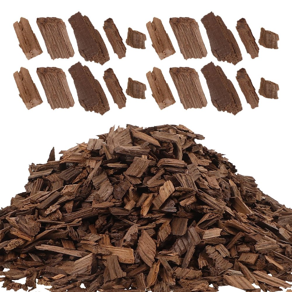 VOSAREA French Oak Chips for Wine Making Medium Shavings for Aging Spirits and Red Wines Home Brewing Accessories 1 Pack 2oz