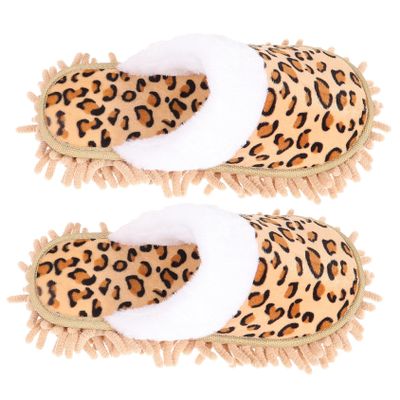 CALLARON Silent Walking Mop Slippers Fleece Dust Mop Shoes Comfortable Reusable Sweeping Shoes for Home