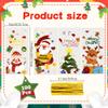 100 PCS Christmas Cellophane Treat Bags(5x11 Inch) with Tie, Plastic Christmas Bags for Candy Goodie Goody Cookie Gift Wrap Xmas Santa Pouches Frozen Winter Holiday Party Favors Supplies Decorations view 2