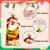 100 PCS Christmas Cellophane Treat Bags(5x11 Inch) with Tie, Plastic Christmas Bags for Candy Goodie Goody Cookie Gift Wrap Xmas Santa Pouches Frozen Winter Holiday Party Favors Supplies Decorations view 3