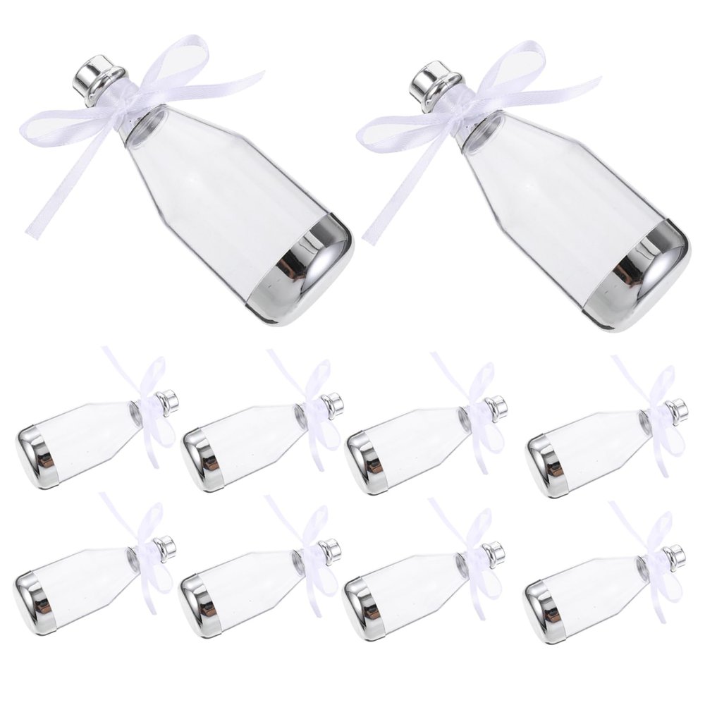 ABOOFAN 10pcs Mini Bottle Candy Boxes Wedding Party Favors Bridal Shower Favors Decorative Candy Containers Reusable