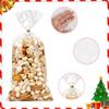100 PCS Christmas Cellophane Treat Bags(5x11 Inch) with Ties Plastic Snowfake Goodie Candy Cookie Loot Gifts Bags Bulk Pouches for Winter Christmas Frozen Party Favors Supplies Decorations Holiday Birthday view 3