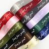 10mm-75mm Custom Printed Ribbon Personal Logo Polyester Rubban Giftbox Baking Wrap Wedding Birthday Anniversary DIY Bracelet(75mm Ribbon) view 4