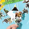 VARACL Dinosaur Cupcake Toppers Kit - 31PCS Realistic Dinosaur Birthday Decorations with Happy Birthday Banner, Dino Cake Topper Party Supplies for Kids Boys Girls Cake Decorations view 4