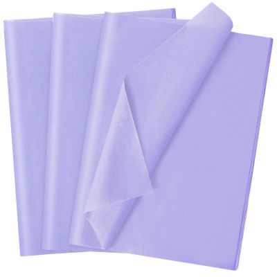 120 Sheets 20"X14" Tissue Paper for Gift Bags Wrapping, Light Purple Art Tissue Paper Bulk for Weddings Birthday Party Crafts Decoration