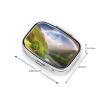 Mountain Valley with Rainbow Pill Box 2 Compartment Square Portable Pill Case for Pocket or Purse Pill Holder Weekly Pill Organizer Decorative Metal Medicine Vitamin Organizer Travel Gift view 4