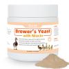Ourea Brewer's Yeast with Niacin for Ducks, Supports Immunity Molt Recovery Severe Stress, Vitamins B Protein Amino Acids Supplement to Support Legs Bone Feather Health Growth Digestion for Duckling view 1