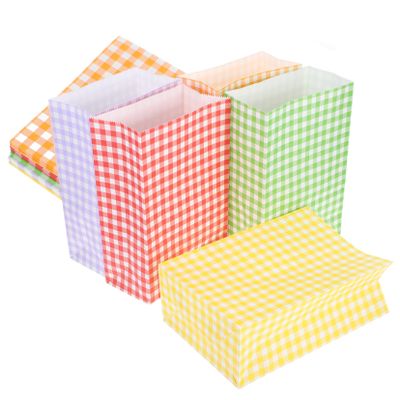 Ciieeo 50pcs Colorful Bags for Party Favors and Goodies Design for Easy Filling and Display for Birthdays Picnics and Travel