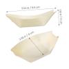 HOMOBABE 100pcs Disposable Sushi Wood Boats Premium Natural Snack Plates for Sushi Salads Desserts Serving Trays for Parties Restaurants Dinners Design view 2