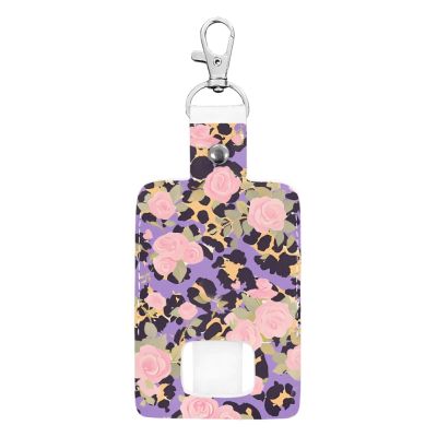 Yorontervo Asthma Inhaler Holder PU Leather Travel Handy Holder for Women and Girls, Inhalers Holders Handy, Inhaler Not Included, Leopard Print Rose