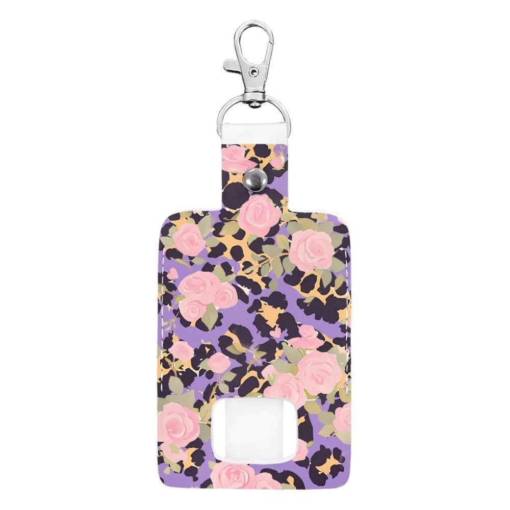Yorontervo Asthma Inhaler Holder PU Leather Travel Handy Holder for Women and Girls, Inhalers Holders Handy, Inhaler Not Included, Leopard Print Rose