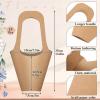 Gilprop 15 Packs Kraft Paper Flowers Gift Bags with Handle Flowers Bouquet Holder for Wedding, Valentines Day Decoration, Florist Shop (Small,Brown) view 2