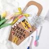 Gilprop 15 Packs Kraft Paper Flowers Gift Bags with Handle Flowers Bouquet Holder for Wedding, Valentines Day Decoration, Florist Shop (Small,Brown) view 3