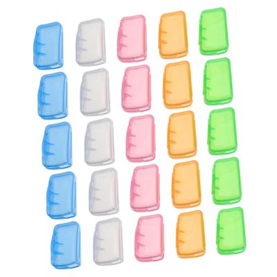 PartyKindom Portable Toothbrush Head Cover Plastic Travel Toothbrush Case for Home Travel Random